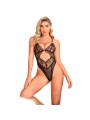 SUBBLIME - 955229 BODY TRASPARENTE CON PIZZO CAVATO NERO L/XL