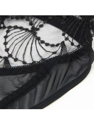 SUBBLIME - 955229 BODY TRANSPARENTE COM RENDA OCA PRETO L/XL