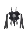 SUBBLIME - 955496 BODY IN PIZZO CON FIOCCHI E GIARRETTIERE NERO S/M