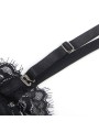SUBBLIME - 955496 LACE BODYSUIT WITH BOWS AND GARTERS BLACK S/M
