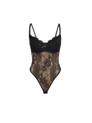SUBBLIME - 955618 BODY IN PIZZO CON CHIUSURA INFERIORE NERO S/M