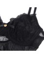 SUBBLIME - 955618 SPITZEN-BODYSUIT MIT UNTERTEILVERSCHLUSS SCHWARZ S/M