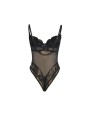 SUBBLIME - 955625 BODY EN DENTELLE AVEC FERMETURE EN BAS NOIR L/XL