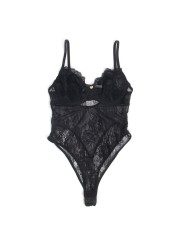 SUBBLIME - 955625 BODY EN DENTELLE AVEC FERMETURE EN BAS NOIR L/XL