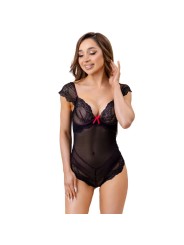 LIVCO CORSETTI FASHION - EVELYN LC 20243 BODY COM RENDA E TRANSPARÊNCI