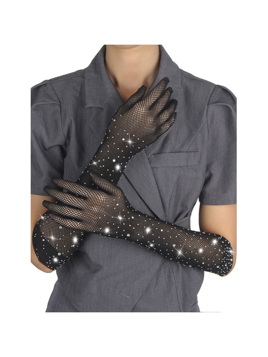 SUBBLIME - 957469SHINE TRANSPARENTE HANDSCHUHE SCHWARZ S/M