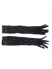 SUBBLIME - 957469SHINE TRANSPARENTE HANDSCHUHE SCHWARZ S/M