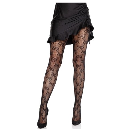 LEG AVENUE - NETTE PANTY MET STRIK ZWART
