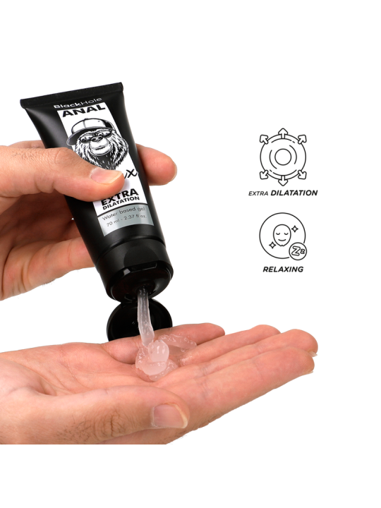 BLACK HOLE - GEL DE DILATATION ANALE À BASE D'EAU 70 ML