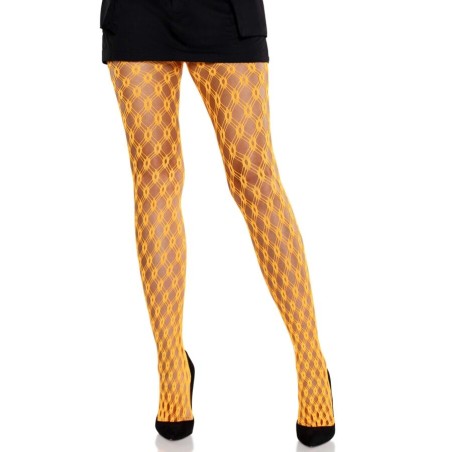 LEG AVENUE - KANTEN PANTY MET OOGGELEINDEN NEON ORANJE