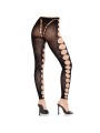 LEG AVENUE - CALZE COPRENTI SENZA CUCITURE CON TAGLIO AI PIEDI NERE