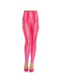 LEG AVENUE - MEDIAS OPACAS SIN TIRANTES Y COSTURAS ROSA NEÓN