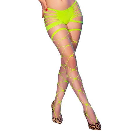 CHILIROSE - CR 4867 NEONGROENE NETPANTY MET GATEN