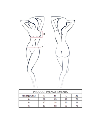 PASSION - ENSEMBLE SOUTIEN-GORGE + STRING RESILQUE ROUGE TOMATE L/XL