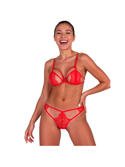 PASSION - SUTIÃ ANUVERA + TANGA SET FIRE BRICK L/XL