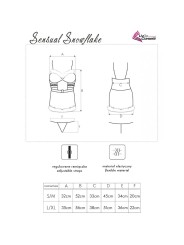 LIVCO CORSETTI FASHION - SENSUAL SNOWFLAKE LC 90603 CAMISOLA DE NATAL 