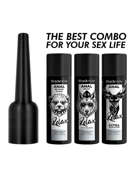 BLACK HOLE - APLICADOR DE LUBRIFICANTE ANAL TAMANHO G 100 ML