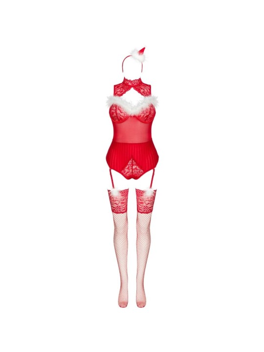 LIVCO CORSETTI FASHION - LIMPID SNOWFLAKES LC 90604 BODY + MEIAS + TIA