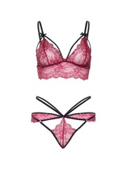 LEG AVENUE - 81623 BH + TANG SET BORDEAUX MAAT S