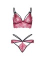 LEG AVENUE - 81623 BH + TANG SET BORDEAUX MAAT S