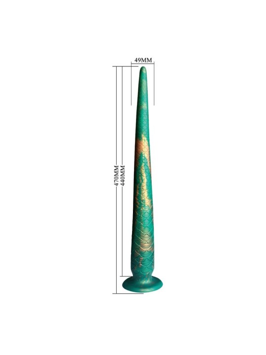 POWER MONSTERS - WILDWYRM TAIL DILDO BICOLOR 47 CM Ø 4 CM