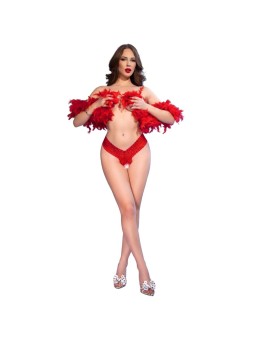 CHILIROSE - CR 4885 RODE STRING MET OPEN KRUIS XL