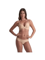 BYE-BRA - INVISIBLE THONG 2 PACK BEIGE & BLACK SIZE L