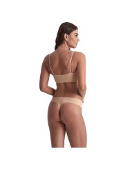 BYE-BRA - INVISIBLE THONG 2 PACK BEIGE & BLACK SIZE XL