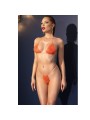 CHILIROSE - CR 4898 BIKINI ARANCIO STRASS TAGLIA UNICA