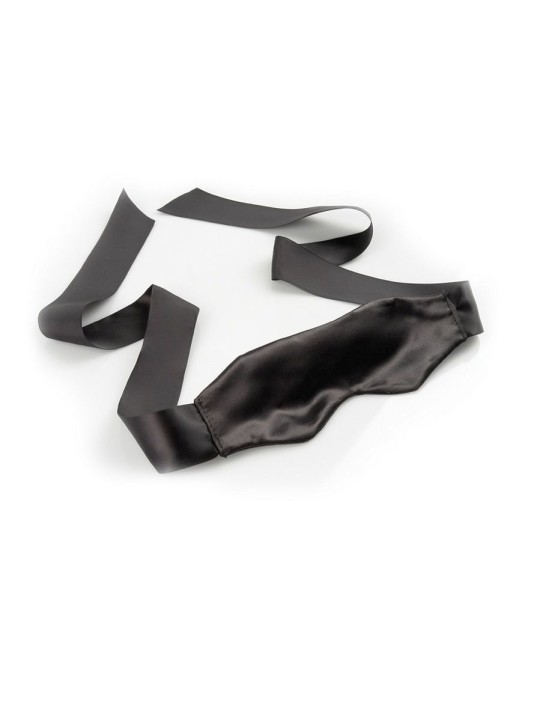 FETISH FANTASY LIMITED EDITION - ZWART SATIJNEN MASKER