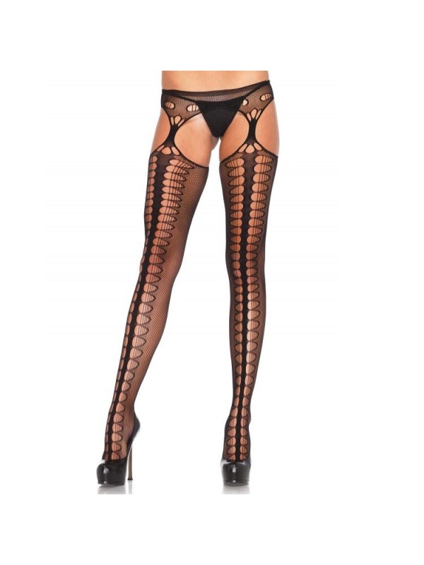 LEG AVENUE - COLLANT AVEC JARRATIÈRE EXCLUSIVE NOIR