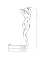 PASSION - WOMAN BS013 SCHWARZER BODYSTOCKING, EINE GRÖSSE