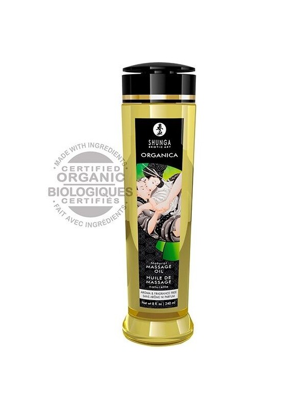 SHUNGA - ÓLEO DE MASSAGEM ORGÂNICO NATURAL 240 ML