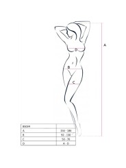 PASSION - WOMAN BS034 BODYSTOCKING ROJO TALLA ÚNICA