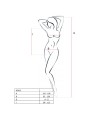 PASSION - FEMME BS035 BODYSTOCKING BLANC TAILLE UNIQUE