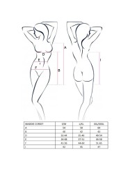 PASSION - VROUW MADDIE CORSET ZWART MAAT S/M