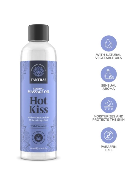 INTIMATELINE - TANTRAS LOVE OIL HOT KISS MASSAGE OIL 150 ML