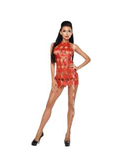 ME-SEDUCE - GWEN DRESS BARE BACK RED L/XL