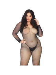 LEG AVENUE - BODYSTOCKING EN RED CON BRILLANTE 1X-2X