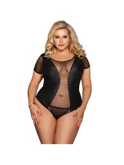 SUBBLIME - QUEEN PLUS FETISH SHORT SLEEVE TEDDY