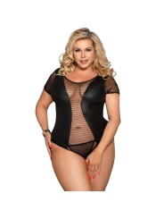 SUBBLIME - QUEEN PLUS FETISH SHORT SLEEVE TEDDY