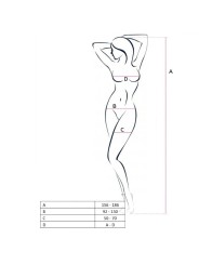 PASSION - WOMAN BS049 ROTER BODYSTOCKING, EINE GRÖSSE