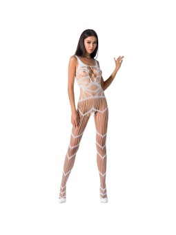 PASSION - WOMAN BS058 BODYSTOCKING BIANCO TAGLIA UNICA