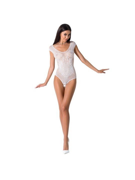 PASSION - FEMME BS064 BODYSTOCKING BLANC TAILLE UNIQUE