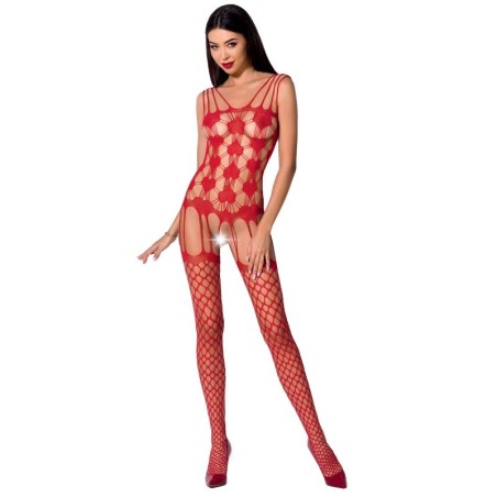 PASSION - VROUW BS067 ROOD BODYSTOCKING ONE SIZE