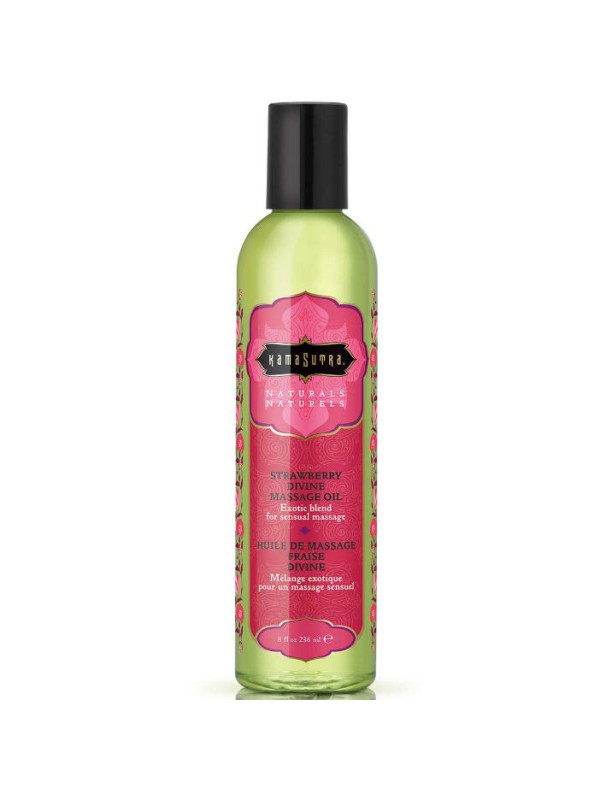 KAMASUTRA - HUILE DE MASSAGE DIVINE FRAISE NATURALS 236ML