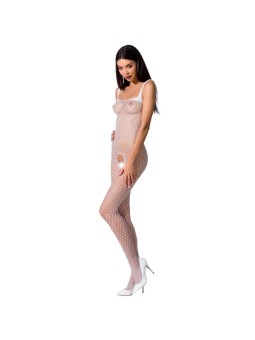 PASSION - VROUW BS071 WITTE BODYSTOCKING ONE SIZE