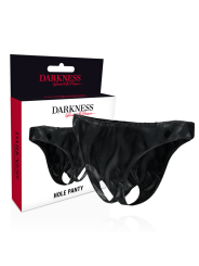 DARKNESS - UNISEX SLIPJES MET OPENING ONE SIZE