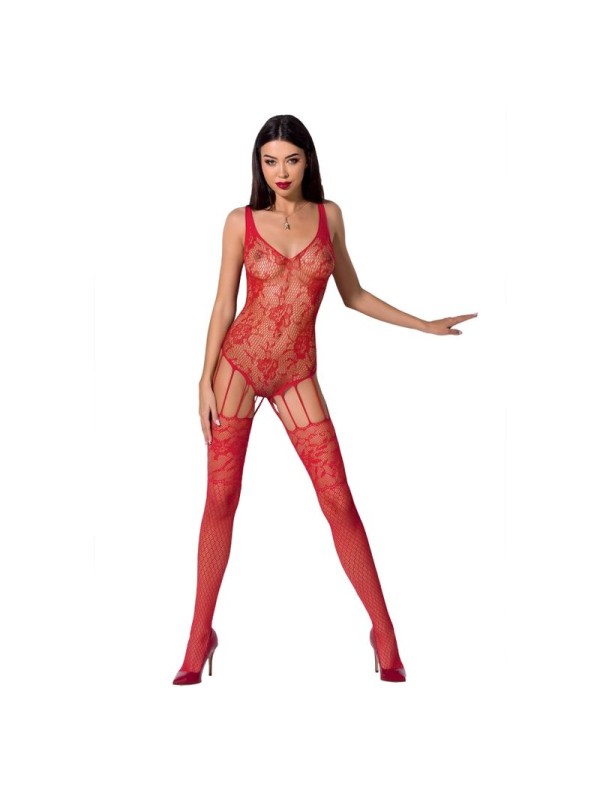 PASSION - WOMAN BS074 BODYSTOCKING TAMANHO ÚNICO VERMELHO