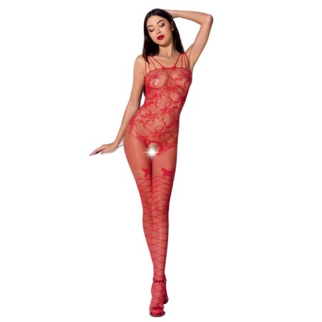 PASSION - VROUW BS076 BODYSTOCKING ONE SIZE ROOD